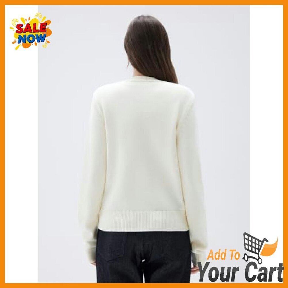Chunky Cashmere Cardigan Women's Sweater Button Up Long Sleeve Knit - Picture 6 of 8